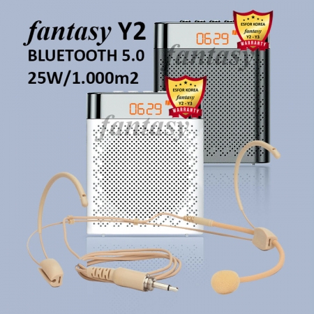 Máy trợ giảng Esfor Fantasy Y2 Bluetooth 5.0 loa 25W Micro hạt gạo có dây màu da kiểu MC