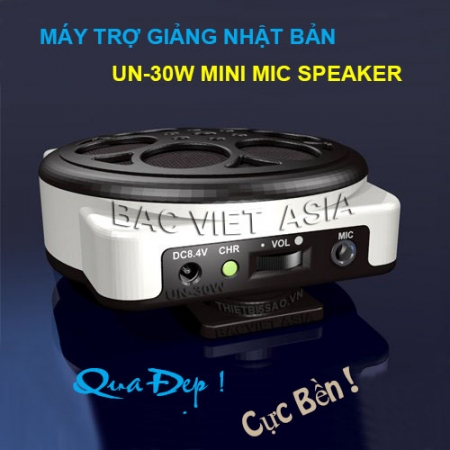 Máy trợ giảng Nhật Bản Bella UN-30W Mini mic Speaker Siêu nhỏ bỏ túi, loa 30W, tuyệt đẹp