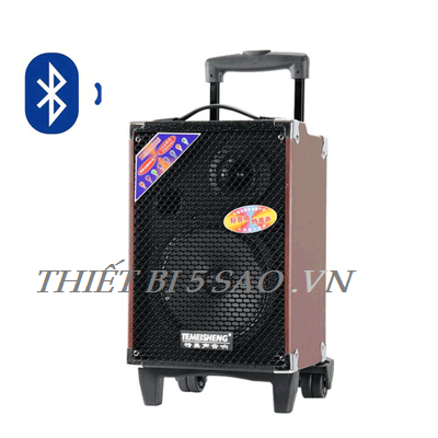 Loa vali kéo Temeisheng Q8S Bluetooth, phiên bản mới 3 Micro, 120W, vân gỗ