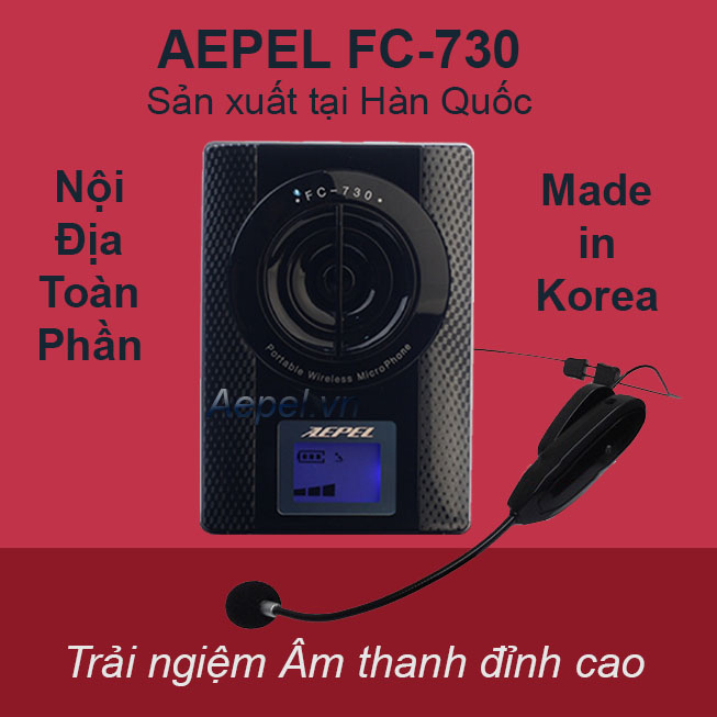 Máy trợ giảng Nội Địa Hàn Quốc AEPEL KOREA FC-730: Không dây nhỏ gọn, công nghệ cao