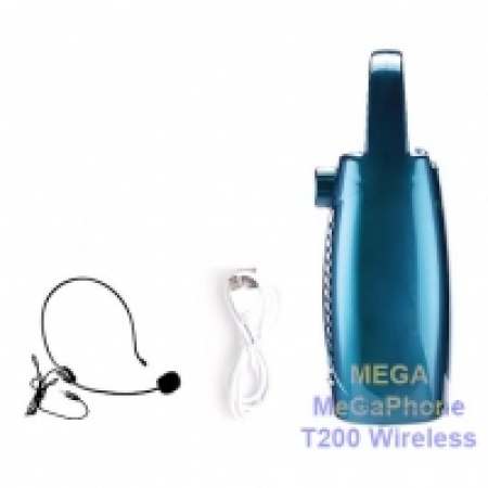 Máy trợ giảng không dây T200 UHF Bluetooth tự động, Loa MEGA T200UHF 40W