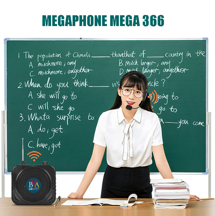 Máy trợ giảng không dây MegaPhone MeGa 366 Bluetooth Wireless, loa trợ giảng giá rẻ